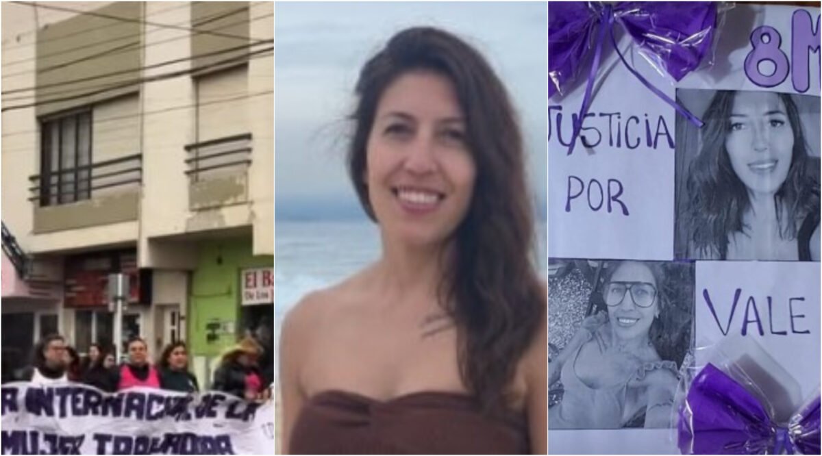 La familia de Valeria Schwab se sumó a la marcha en Comodoro por el 8M